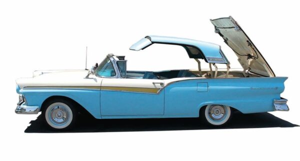 Ford Fairlane 500 Skyliner 1957 - s karoserií kupé-kabrio