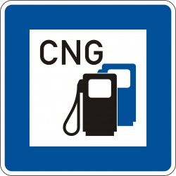 značka čerpací stanice CNG
