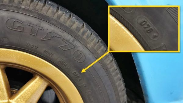 príklad označenie starobe pneumatiky pred rokom 2000