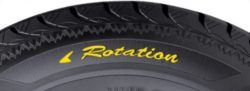 directional tires - rotation